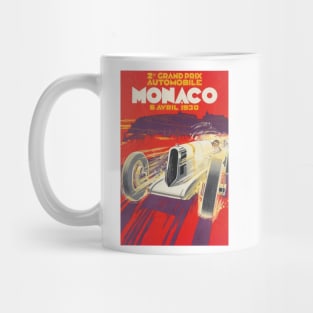 Vintage Monaco Grand Prix Poster 1930 Mug